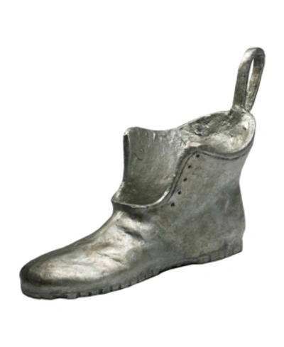 Shop Cyan Design Shoe Token Sculpture In Pewter