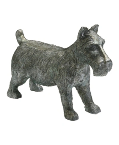 Shop Cyan Design Dog Token Sculpture In Pewter