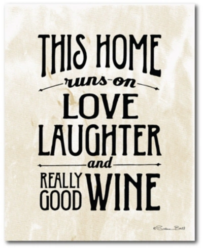 Shop Courtside Market Love, Laughter And Wine 20" X 24" Gallery-wrapped Canvas Wall Art In Multi
