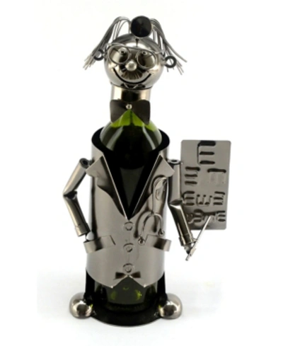 Shop Wine Bodies Optometrist Wine Bottle Holder In Silver