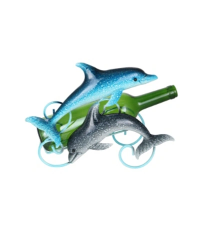 Shop Wine Bodies Dolphins Wine Bottle Holder In Multi