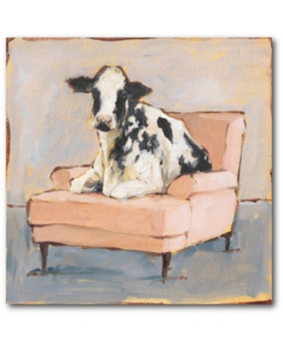 Shop Courtside Market Moo-ving In Ii 30" X 30" Gallery-wrapped Canvas Wall Art In Multi