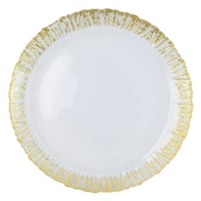 Shop Vietri Rufolo Glass Gold Round Platter