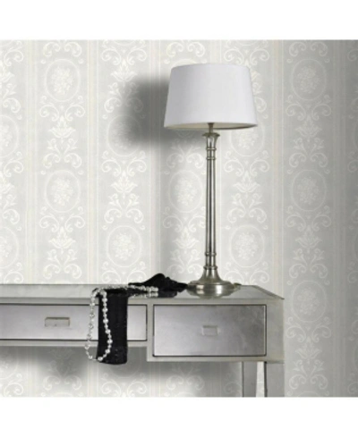Graham & Brown Graham Brown Cameo Stripe Paintable Wallpaper In White