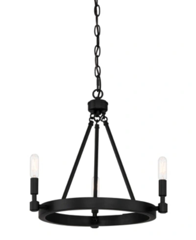 Shop Designer's Fountain Fiora 3 Light Chandelier In Black