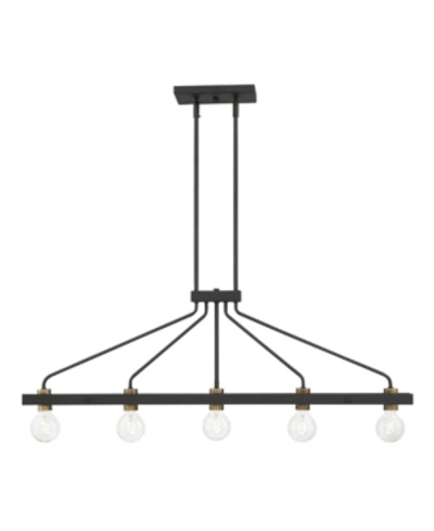 Shop Designer's Fountain Ravella 5 Light Island Chandelier In Black