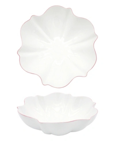 Shop Twig New York Amelie Roseate Rim Serving Bowl In White