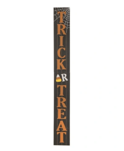 Shop Glitzhome Wooden Trick Or Treat Porch Sign In Brown
