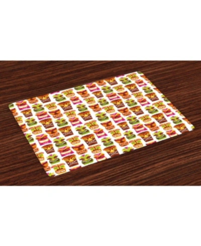 Shop Ambesonne Tiki Bar Place Mats, Set Of 4 In Multi