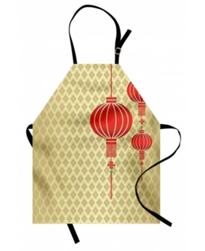 Shop Ambesonne Lantern Apron In Red