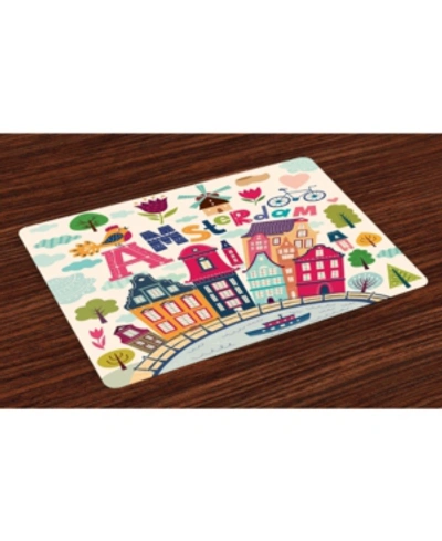 Shop Ambesonne Dutch Place Mats, Set Of 4 In Multi