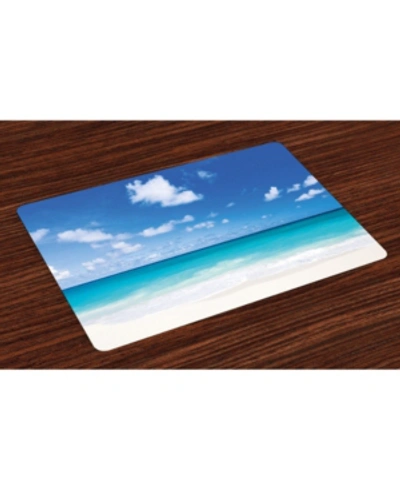 AMBESONNE OCEAN PLACE MATS, SET OF 4 