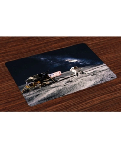 Shop Ambesonne Galaxy Place Mats, Set Of 4 In Multi