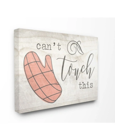 Shop Stupell Industries Can't Touch This Oven Mitts Canvas Wall Art, 30" X 40" In Multi