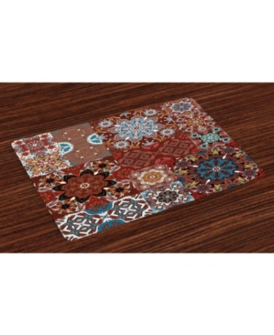 Shop Ambesonne Victorian Place Mats, Set Of 4 In Multi