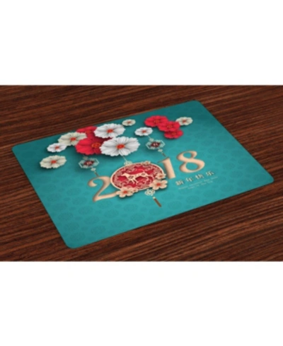 Shop Ambesonne Year Of The Dog Place Mats, Set Of 4 In Multi