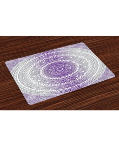 Shop Ambesonne Place Mats, Set Of 4 In Purple