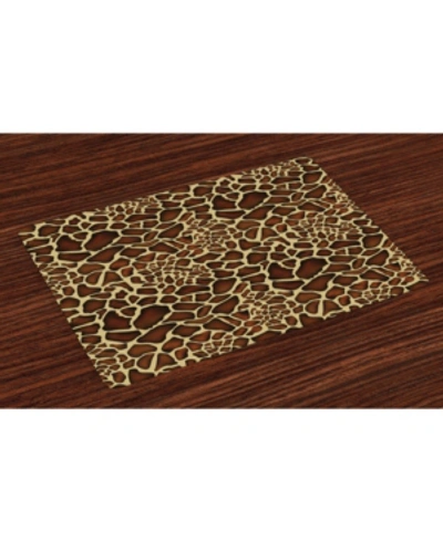 Shop Ambesonne Zambia Place Mats, Set Of 4 In Multi