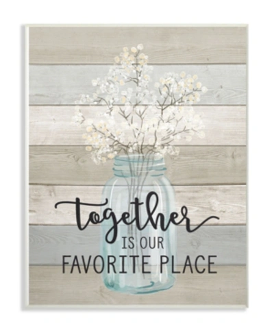 Stupell Industries Together Is Our Favorite Place Wall Plaque Art, 10" X 15" In Multi