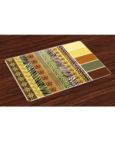 Shop Ambesonne Zambia Place Mats, Set Of 4 In Multi