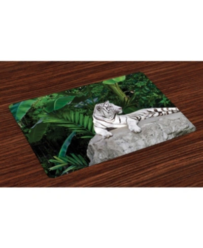 Shop Ambesonne Safari Place Mats, Set Of 4 In Multi