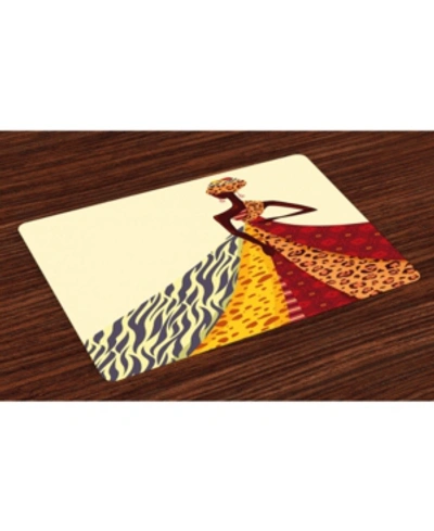 Shop Ambesonne Modern Place Mats, Set Of 4 In Multi
