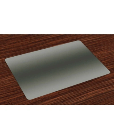 Shop Ambesonne Ombre Place Mats, Set Of 4 In Black