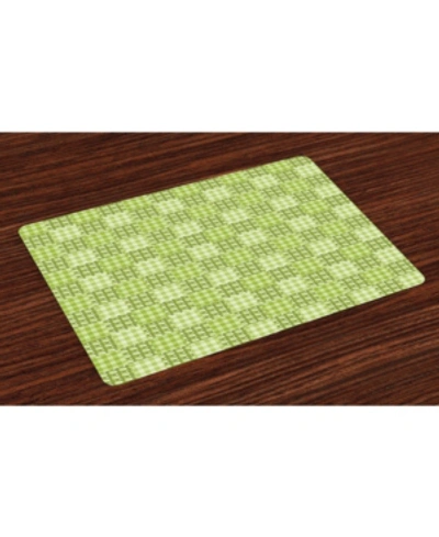 Shop Ambesonne Abstract Place Mats, Set Of 4 In Multi
