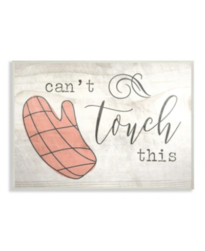 Shop Stupell Industries Can't Touch This Oven Mitts Wall Plaque Art, 12.5" X 18.5" In Multi