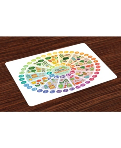 Shop Ambesonne Vegan Place Mats, Set Of 4 In Multi