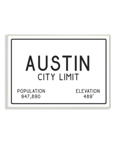 Shop Stupell Industries Austin City Limit Wall Plaque Art, 10" X 15" In Multi