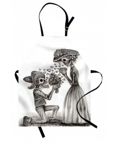 Ambesonne Day Of The Dead Apron In Brown