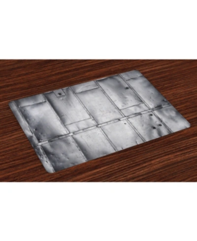 Shop Ambesonne Industrial Place Mats, Set Of 4 In Multi