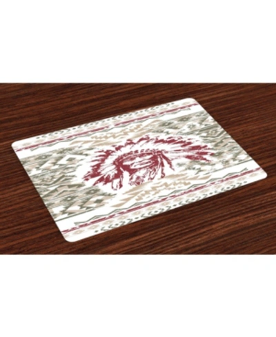 Shop Ambesonne Art Place Mats, Set Of 4 In Sage