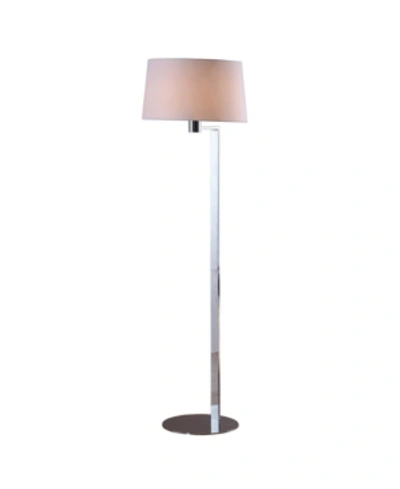 Shop Artiva Usa Urban 60" Modern Metal Floor Lamp In Silver