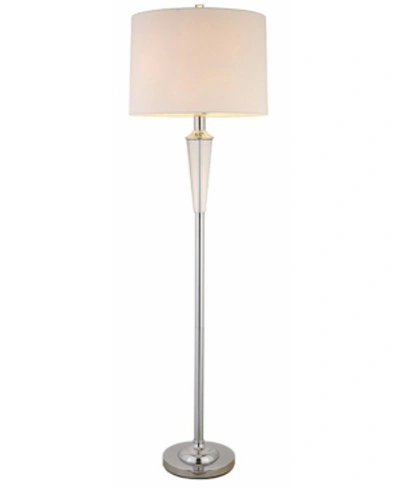 Shop Artiva Usa Crystal Suite Collection 60" H Modern 2-light Led Crystal Floor Lamp With Dimmer In Silver