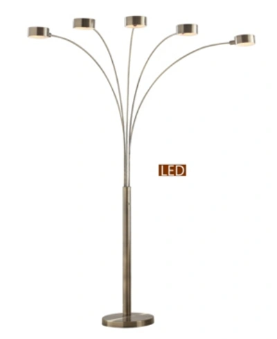 Shop Artiva Usa Micah Led 5-arch Floor Lamp W/dimmer In Bronze
