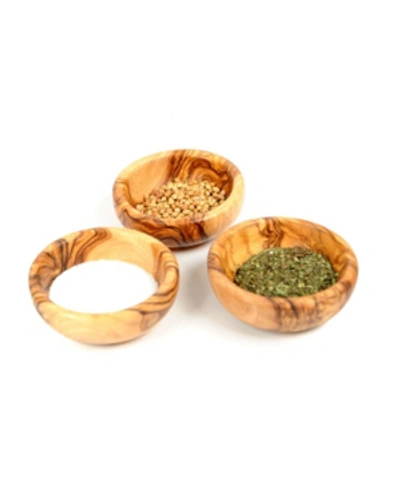Shop Beldinest Wooden Spice Bowls, Set Of 3 Mini Bowls In No Color