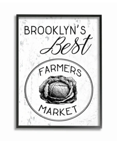 Shop Stupell Industries Brooklyns Best Farmers Market Framed Giclee Art, 16" X 20" In Multi