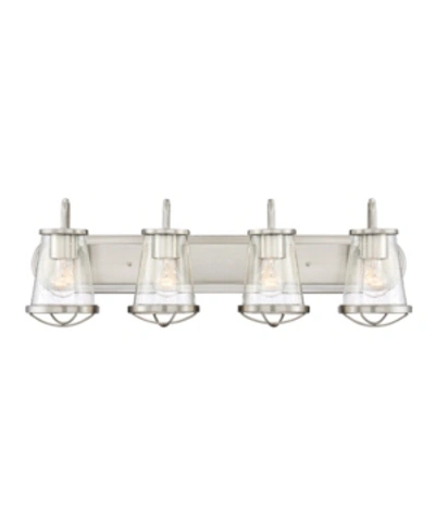 Shop Designer's Fountain Darby 4 Light Bath Bar In Platinum