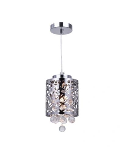 Cwi Lighting Eternity 1 Light Mini Pendant In Chrome
