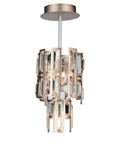 Shop Cwi Lighting Quida 3 Light Mini Pendant In Champagne