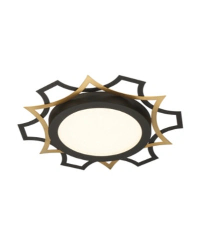 Shop Designer's Fountain Edge Lit Led Flushmount In Black