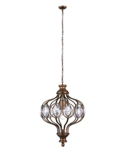 Cwi Lighting Altair 1 Light Chandelier In Bronze