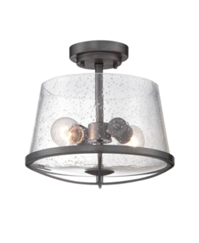 Shop Designer's Fountain Darby Semi-flush In Gray