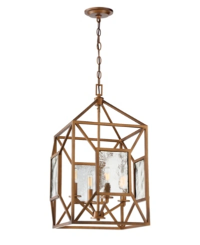 Shop Designer's Fountain Athina 4 Light Pendant In Bronze