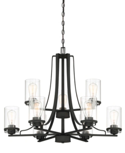 Designer's Fountain Designers Fountain Jedrek 9 Light Chandelier In Black
