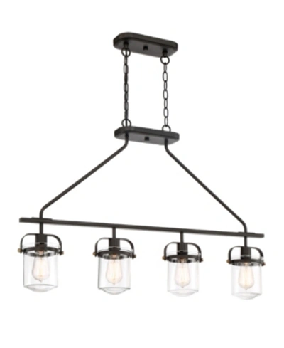 Shop Designer's Fountain Jaxon 4 Light Linear Chandelier In Bronze