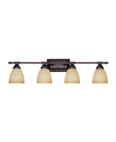 Shop Designer's Fountain Apollo 4 Light Bath Bar In Bronze