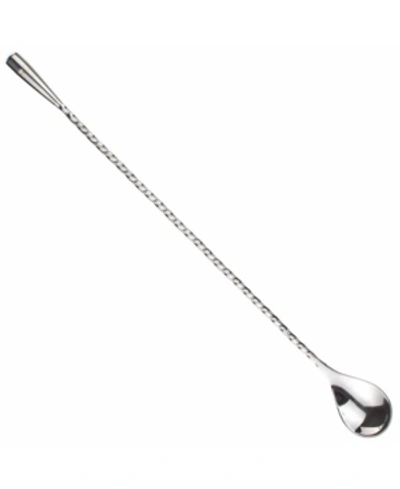 Shop Prince Of Scots Tear Drop Bar Spoon In Silver